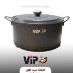 قابلمه 38 درب فلزی دوطرف گرانیت طوسی vip