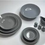 سرویس 30 پارچه 6 نفره طوسی براق رومز نور